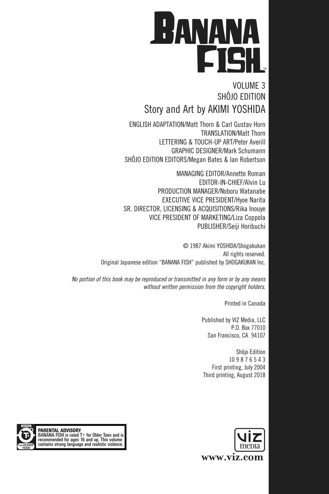 Banana Fish Chapter 3