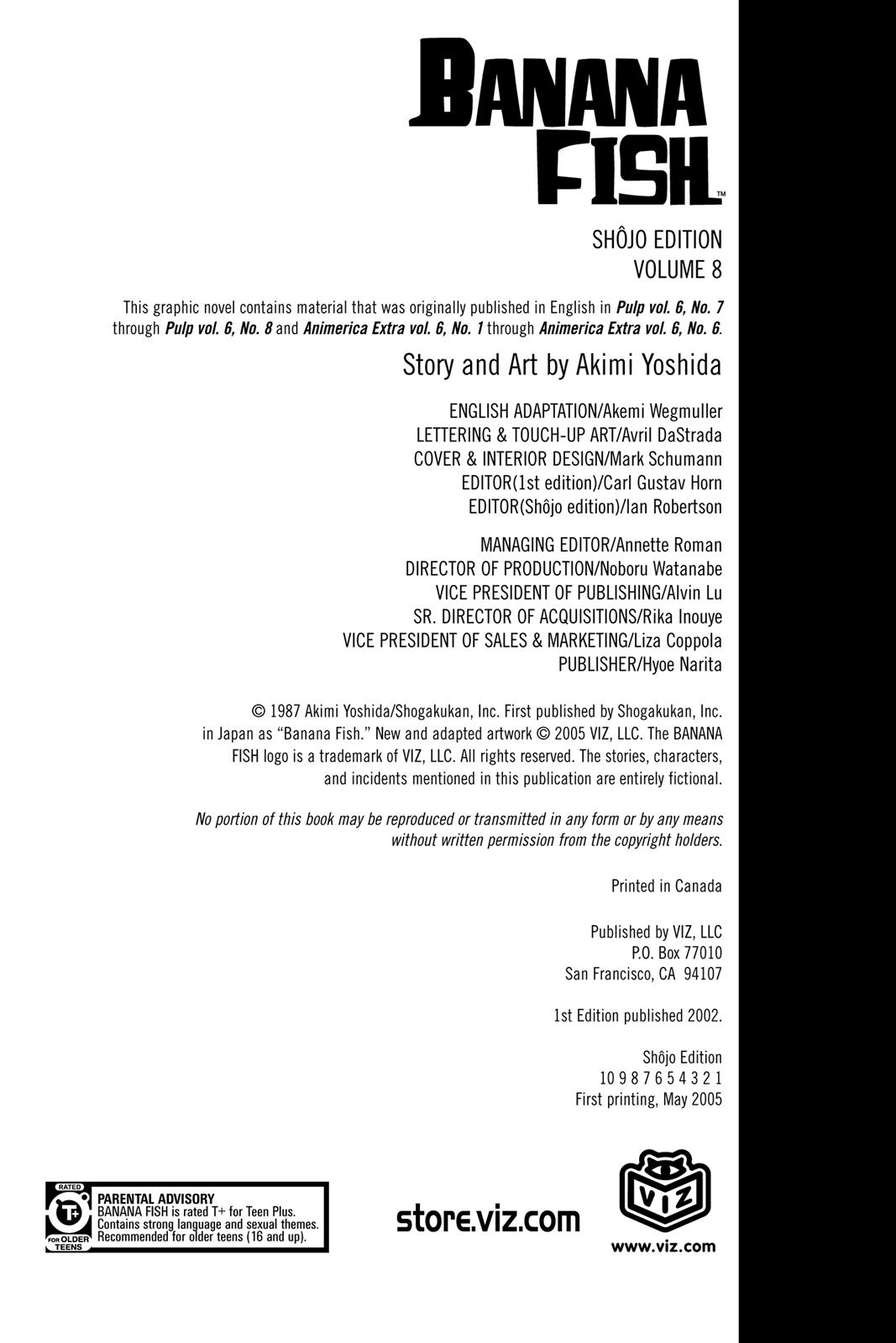 Banana Fish Chapter 8