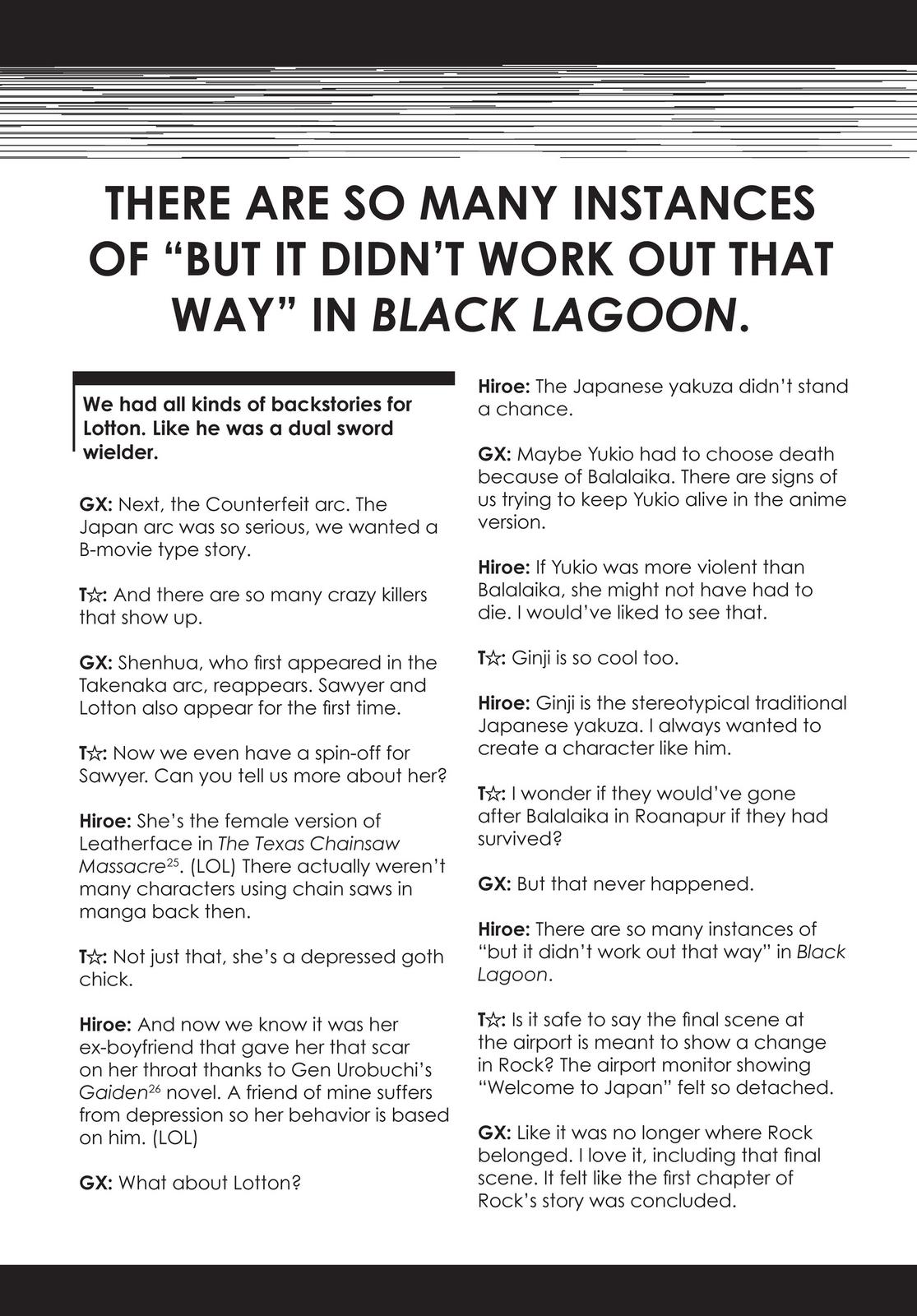 Black Lagoon Chapter 85