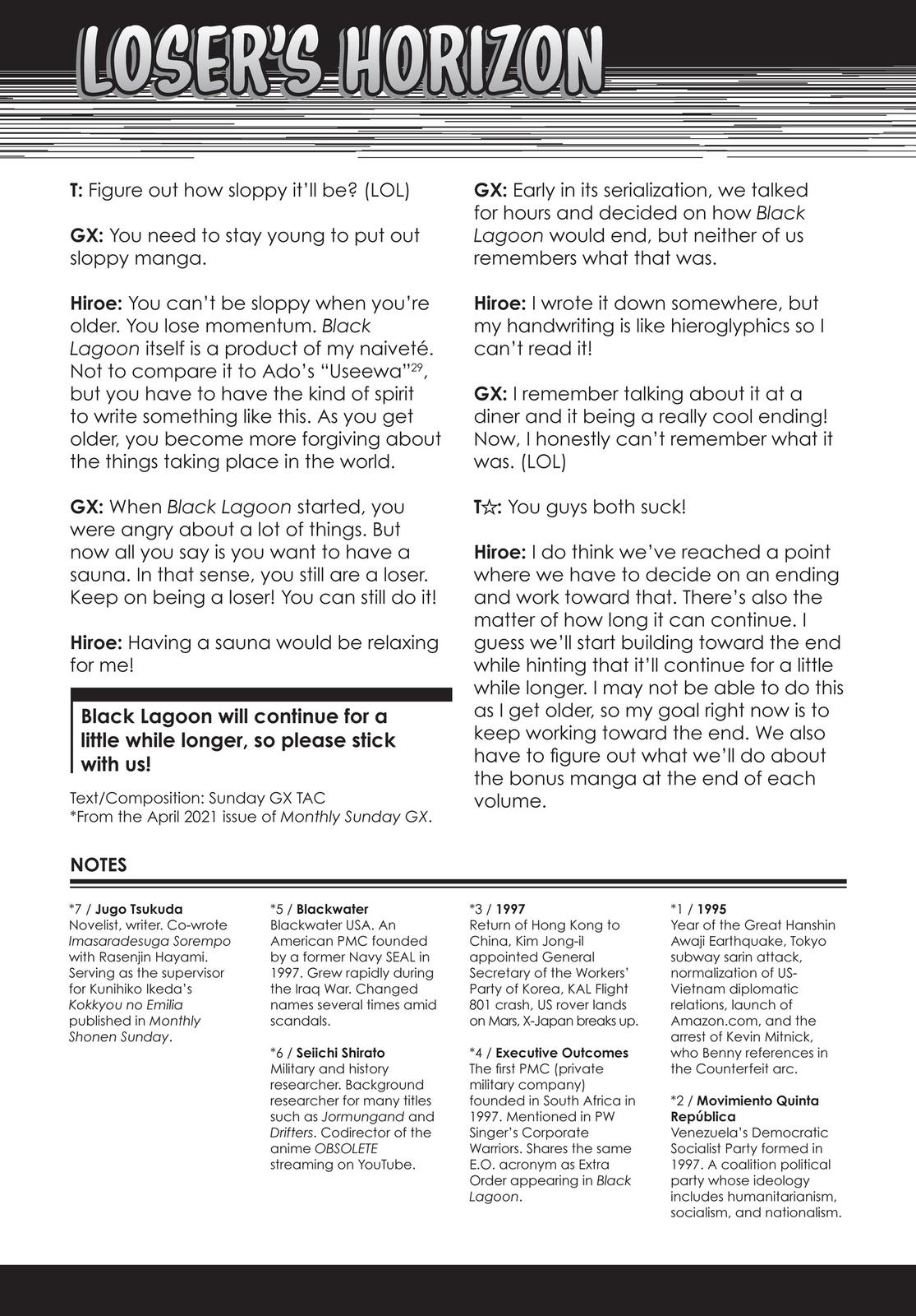 Black Lagoon Chapter 85