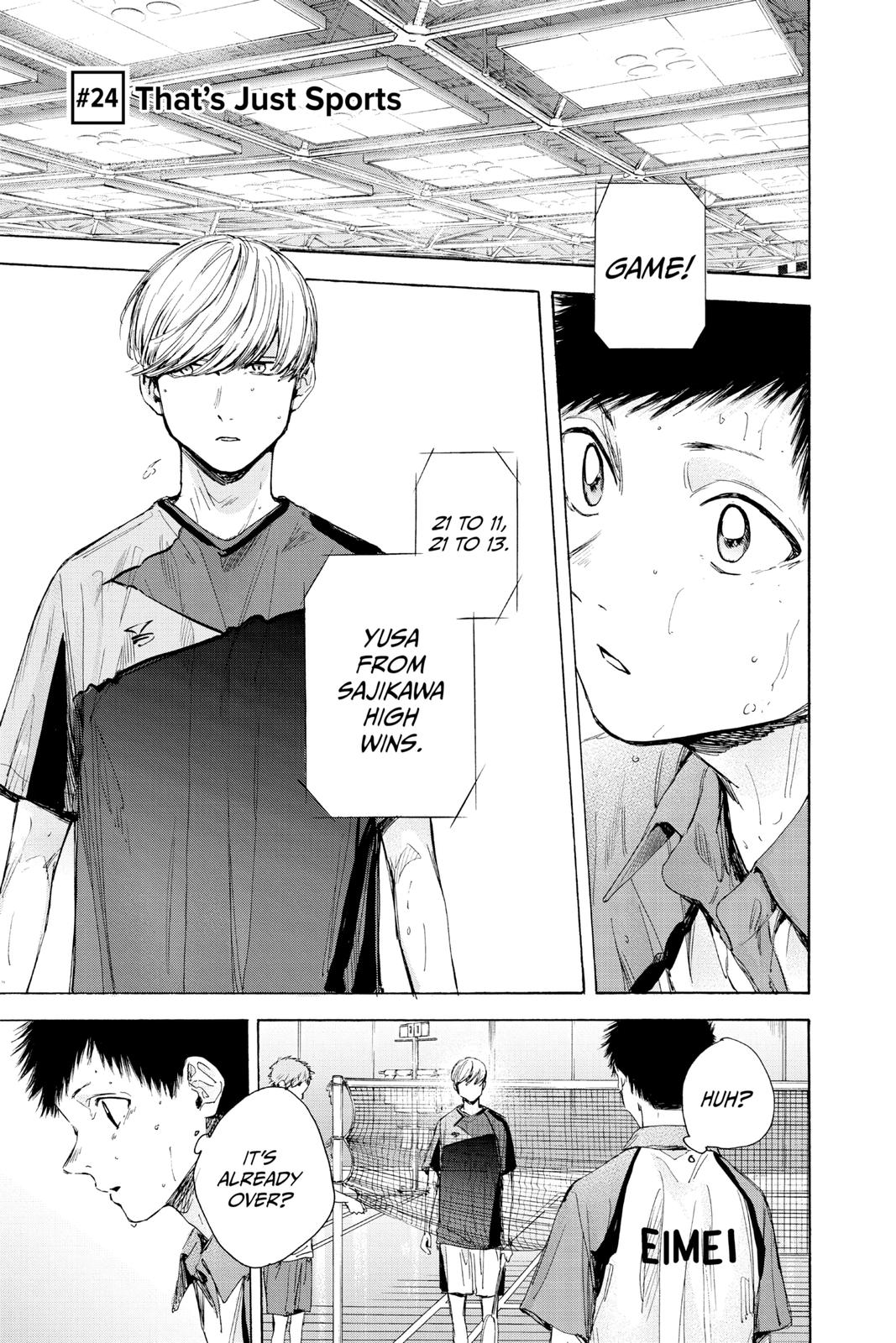 Blue Box Chapter 24 - Page 1 - Blue Box manga Chapter 24 manga