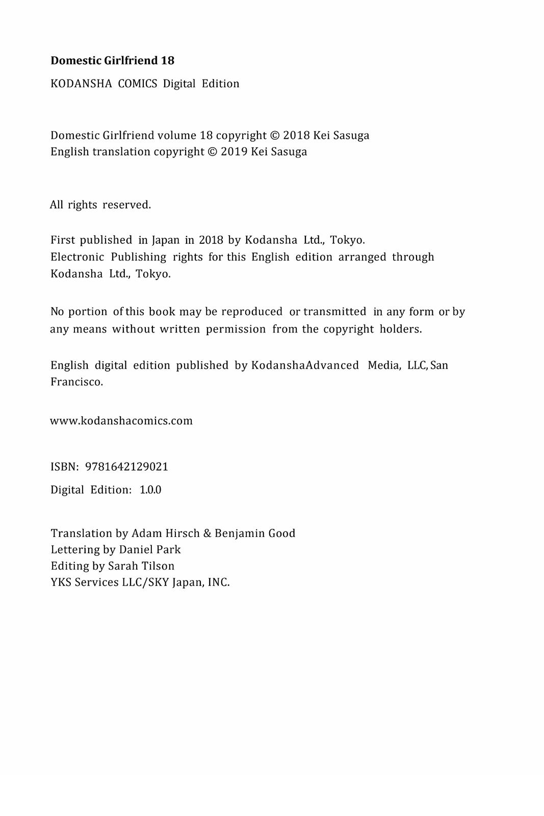 Domestic Girlfriend Chapter 174 - Page 26