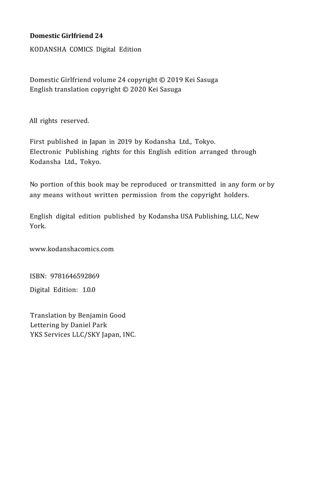 Domestic Girlfriend Chapter 235 - Page 24