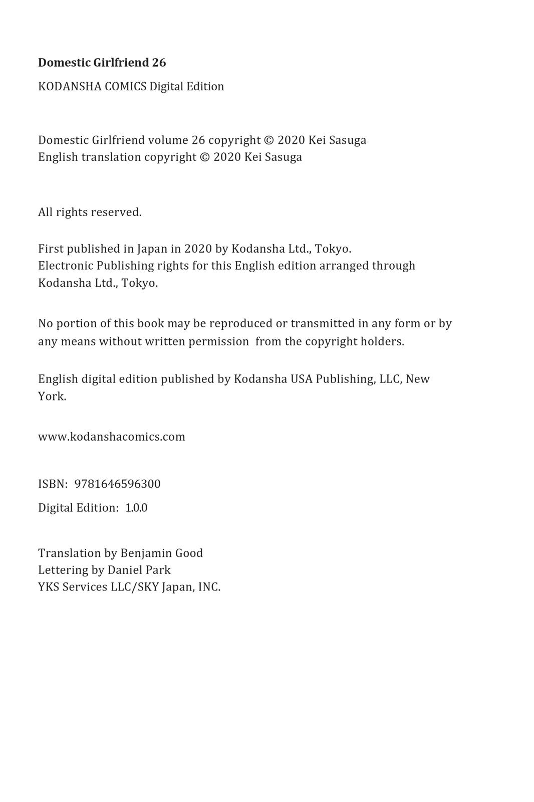 Domestic Girlfriend Chapter 255 - Page 26