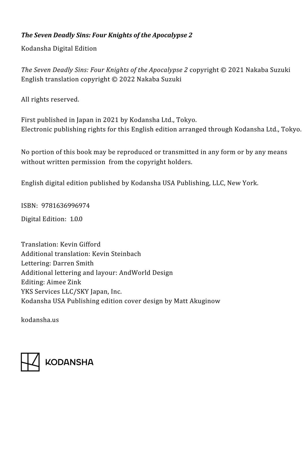 The Seven Deadly Sins - Four Knights of the Apocalypse Chapter 12