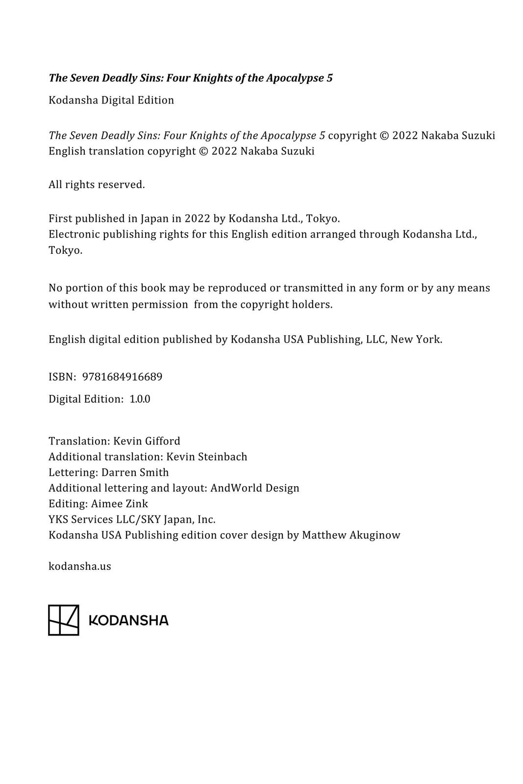 The Seven Deadly Sins - Four Knights of the Apocalypse Chapter 39