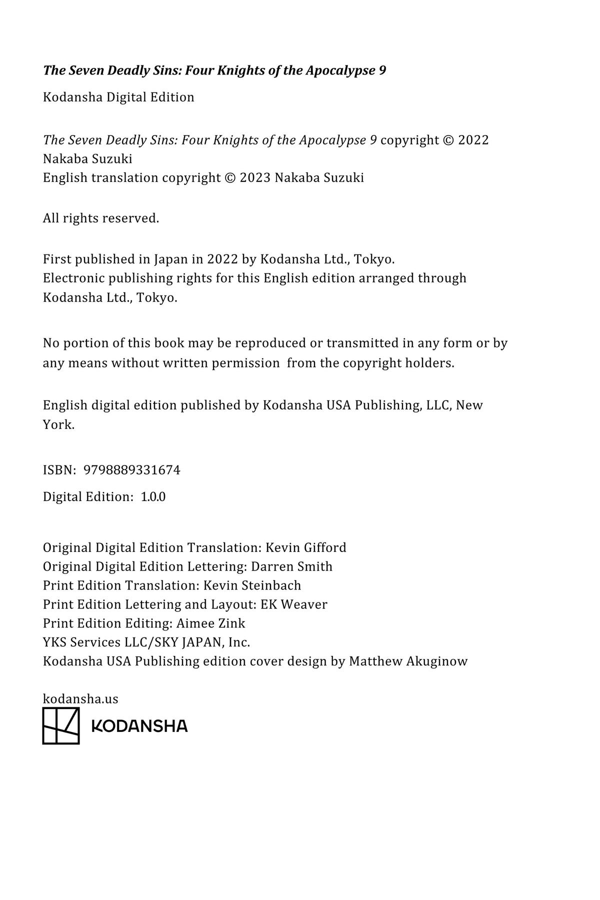 The Seven Deadly Sins - Four Knights of the Apocalypse Chapter 75