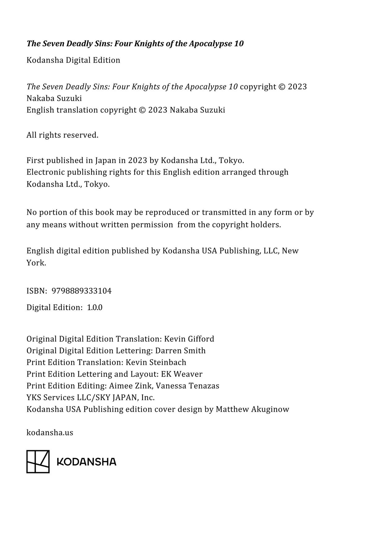 The Seven Deadly Sins - Four Knights of the Apocalypse Chapter 84