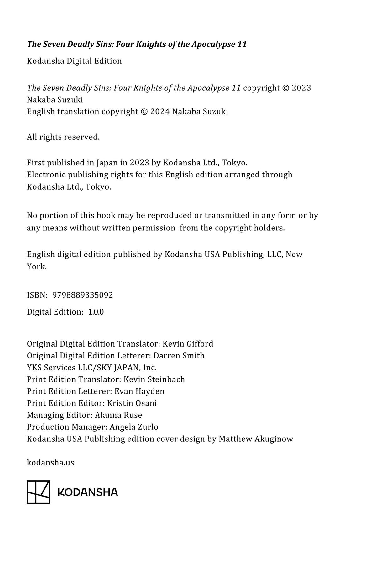 The Seven Deadly Sins - Four Knights of the Apocalypse Chapter 93