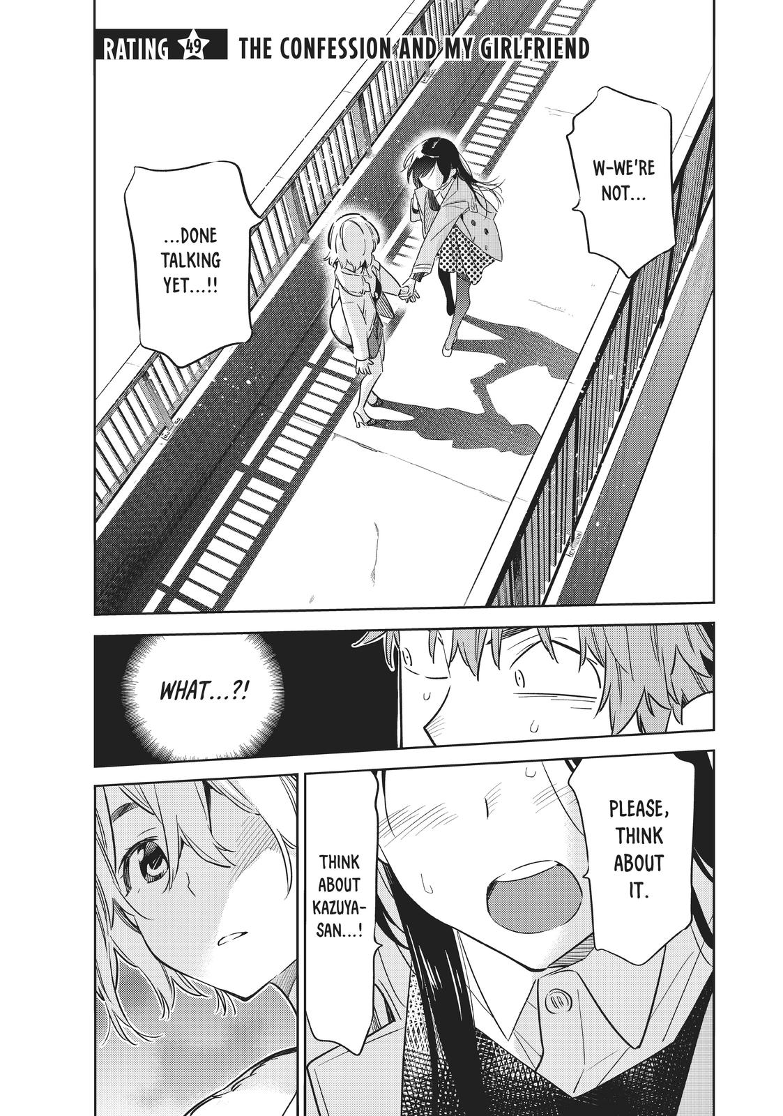 Rent A Girlfriend Chapter 49 - Page 1 - Rent A Girlfriend manga Chapter 49 manga