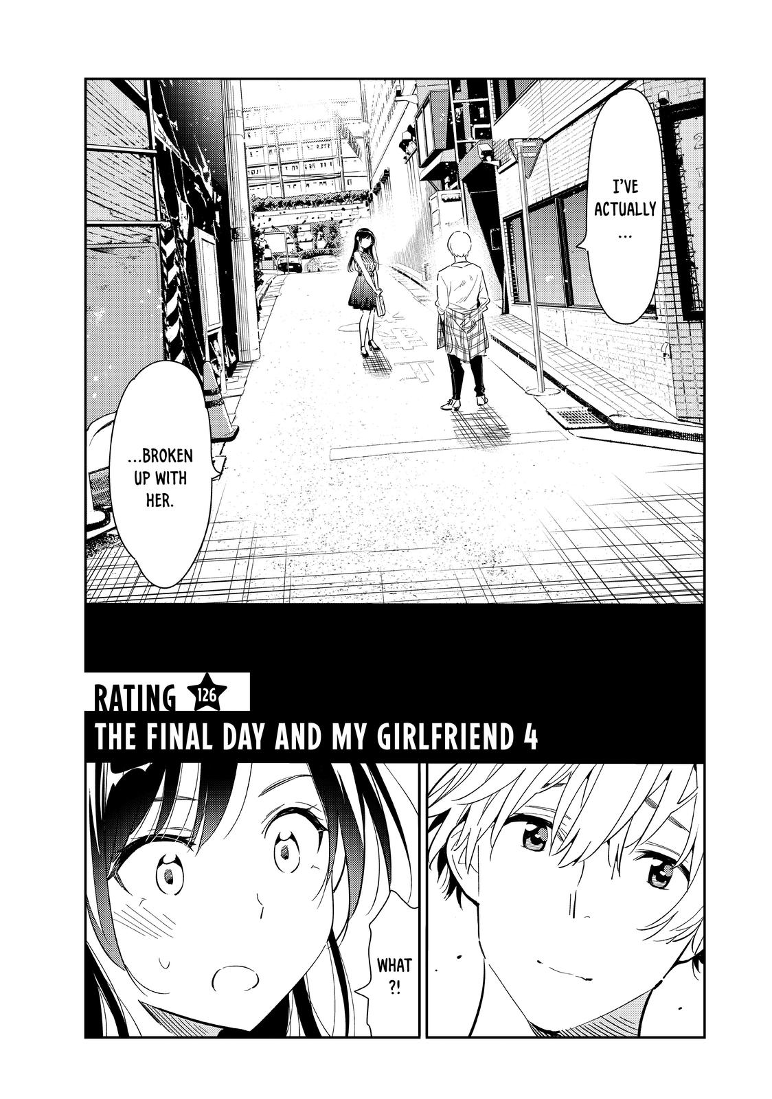 Rent A Girlfriend Chapter 126 - Page 1 - Rent A Girlfriend manga Chapter 126 manga