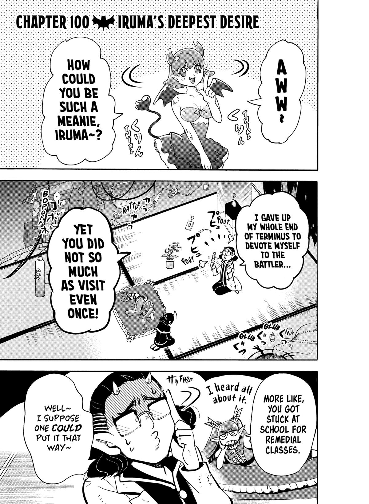 Welcome to Demon School! Iruma-kun Chapter 100 - Page 1 - Welcome to Demon School! Iruma-kun manga Chapter 100 manga