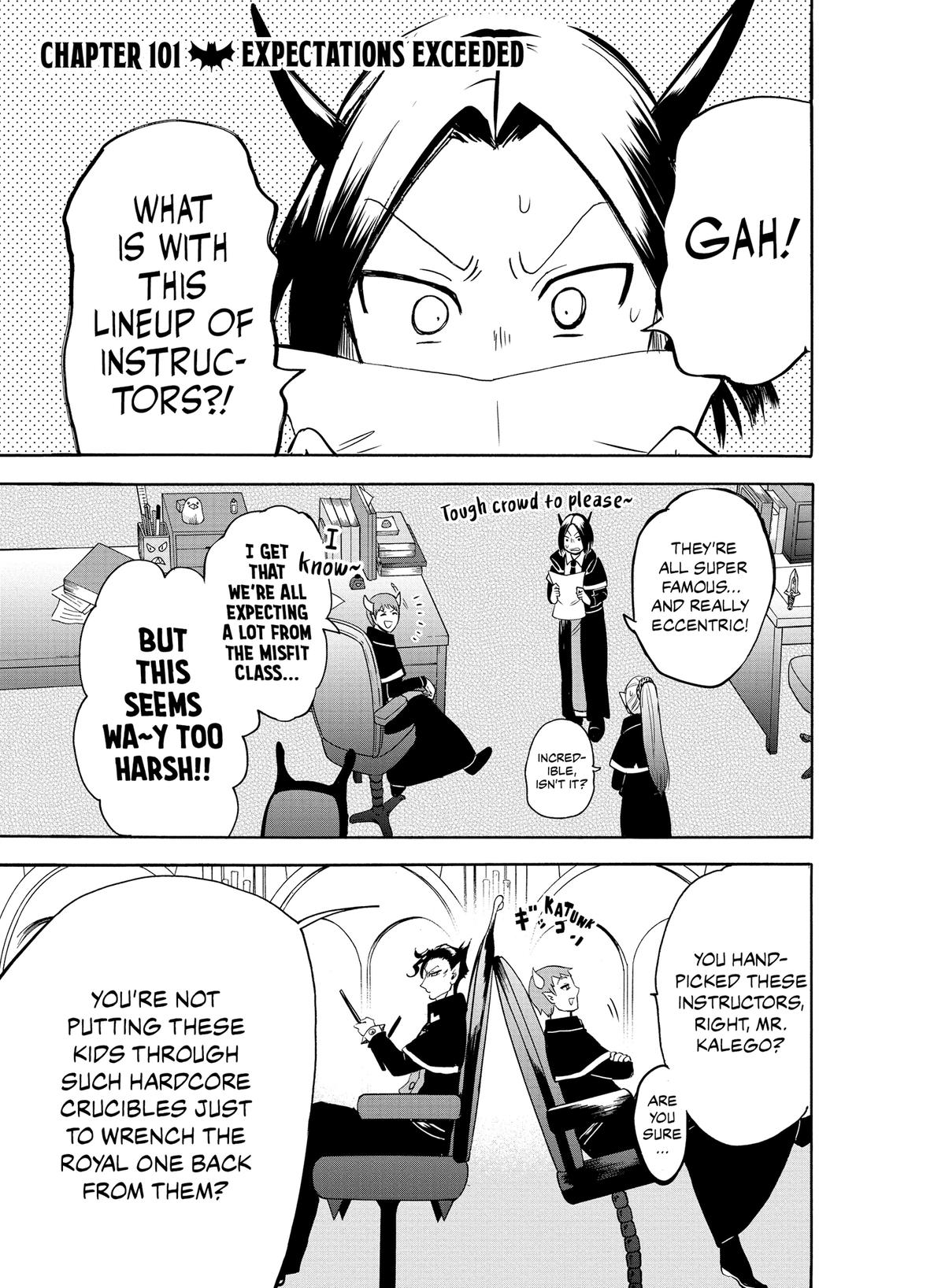 Welcome to Demon School! Iruma-kun Chapter 101 - Page 1 - Welcome to Demon School! Iruma-kun manga Chapter 101 manga