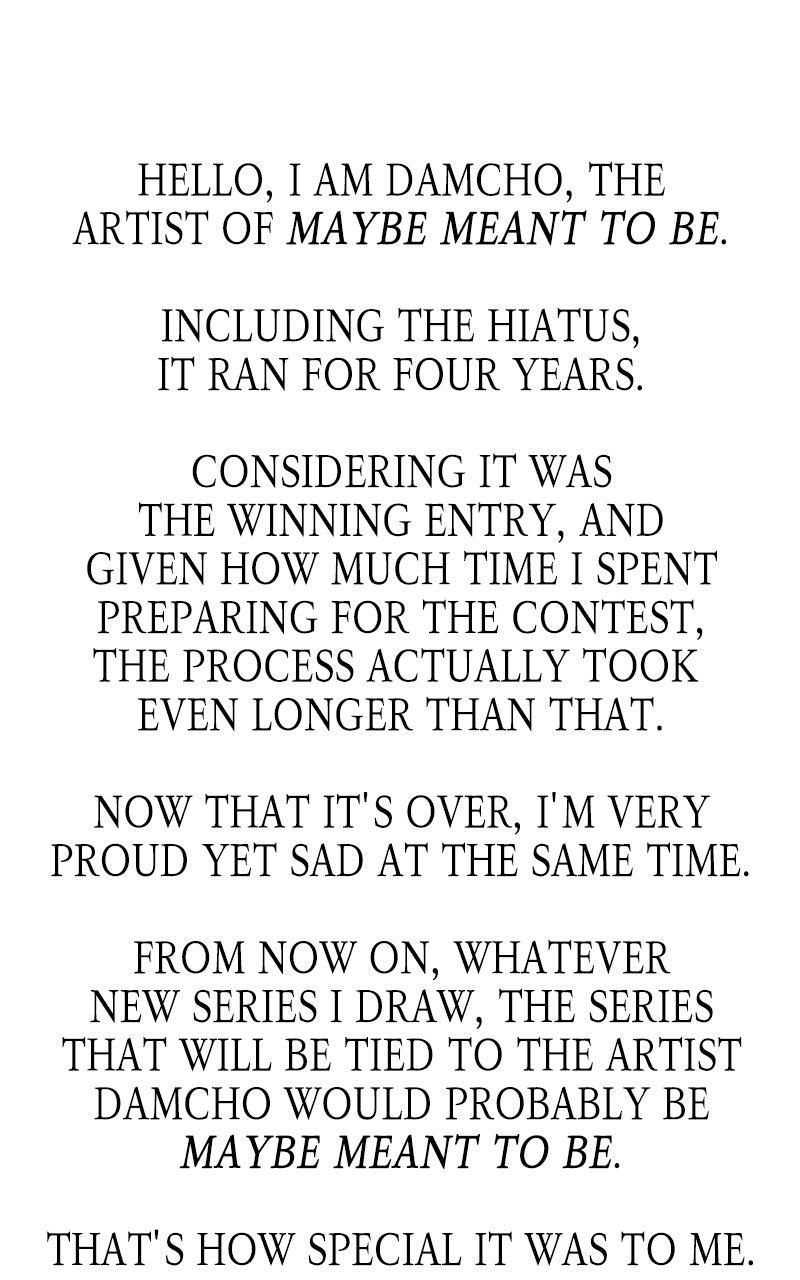 Maybe Meant to Be Chapter 132.5