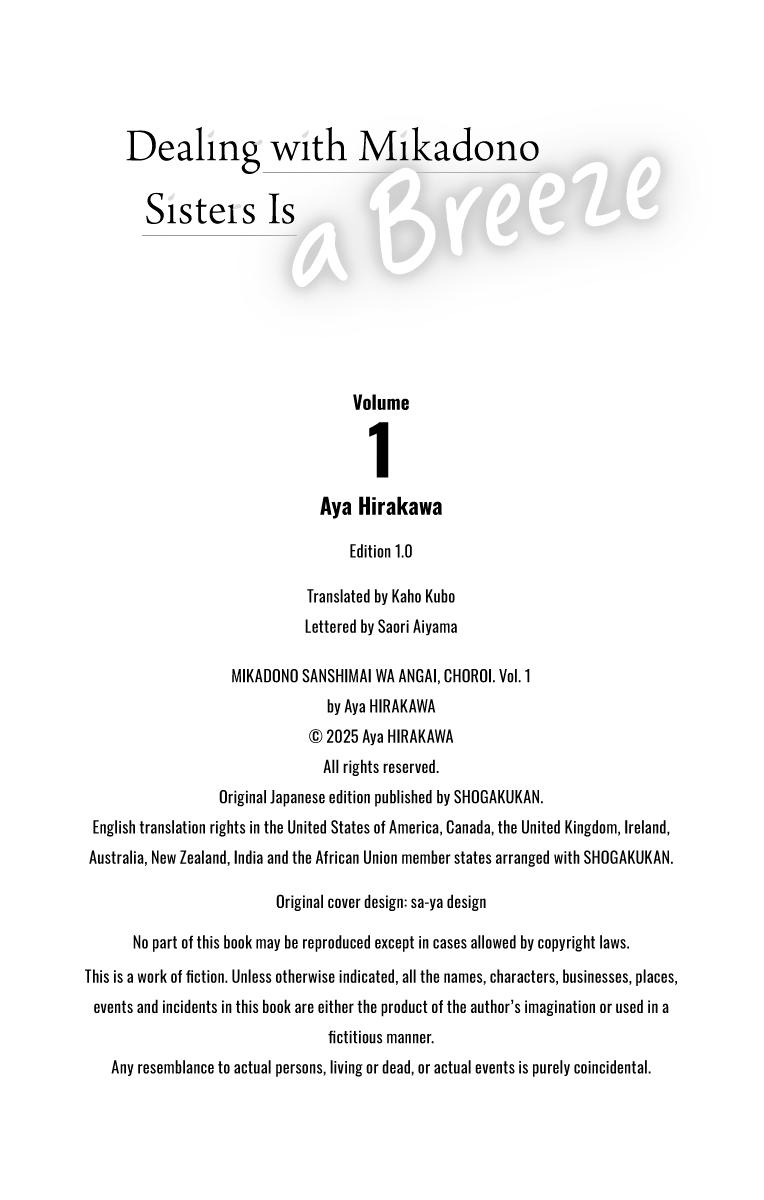 Dealing with Mikadono Sisters Is a Breeze Chapter 6