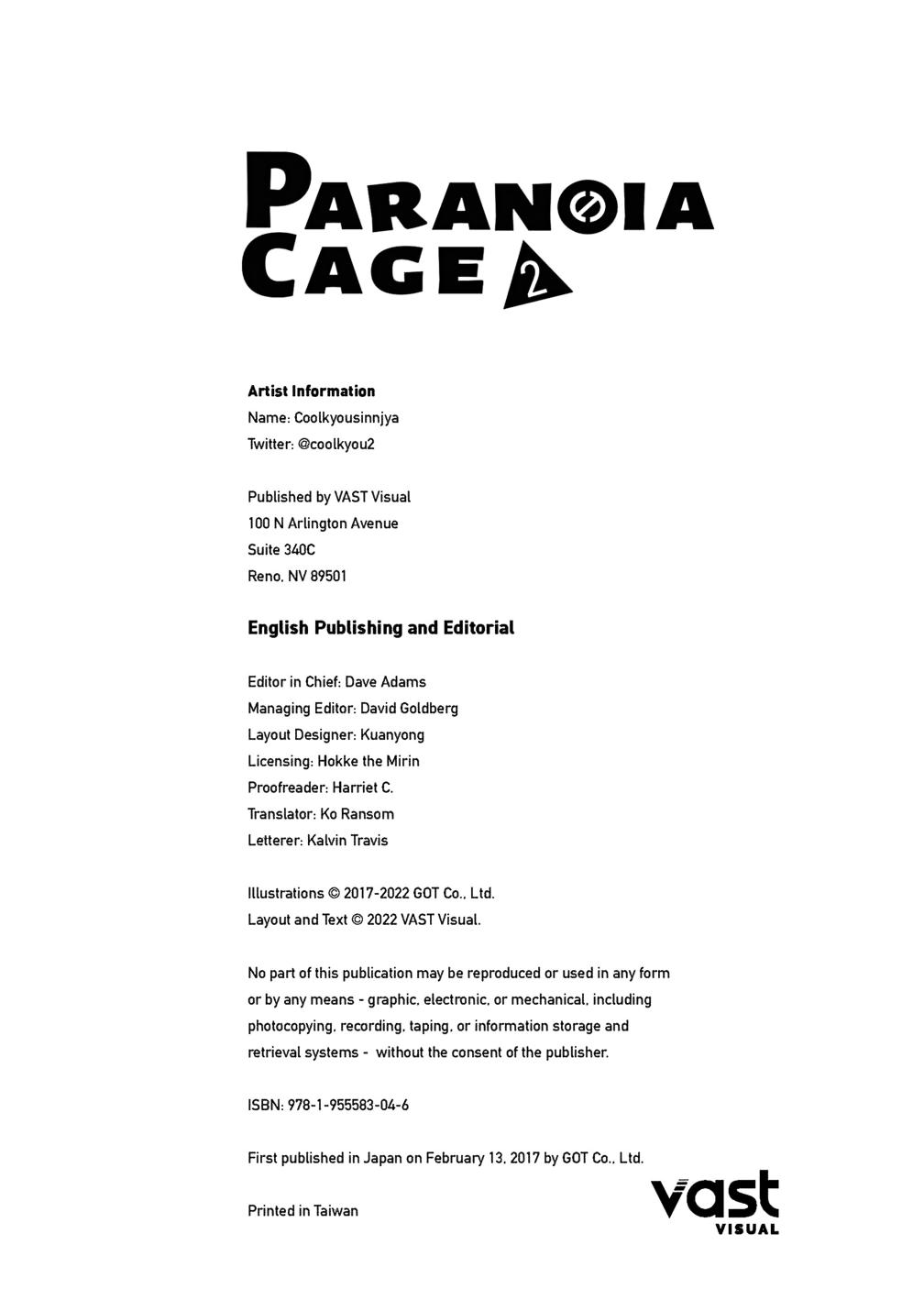 Paranoia Cage Paranoia 34 8