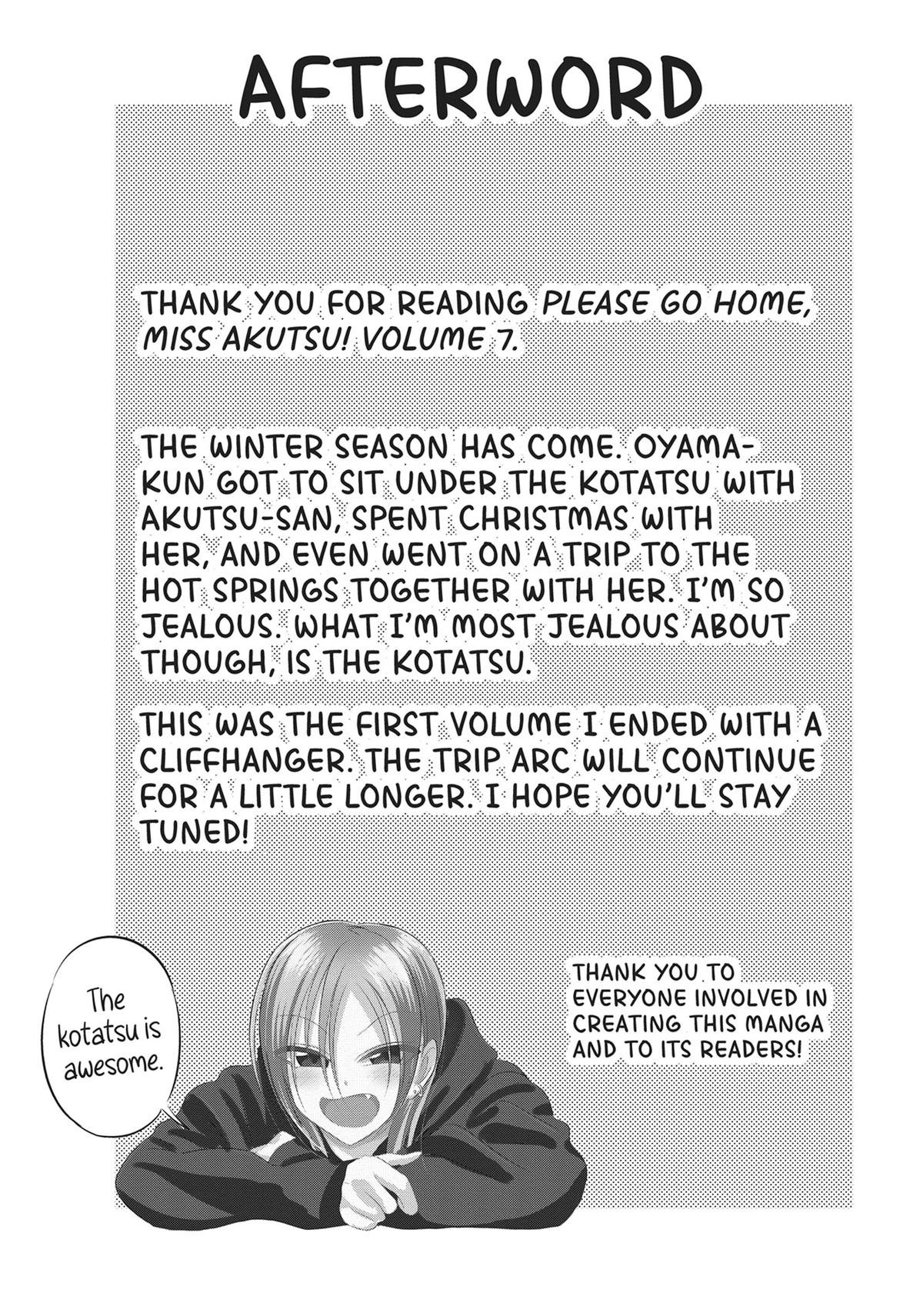 Please Go Home, Miss Akutsu! Chapter 141.5