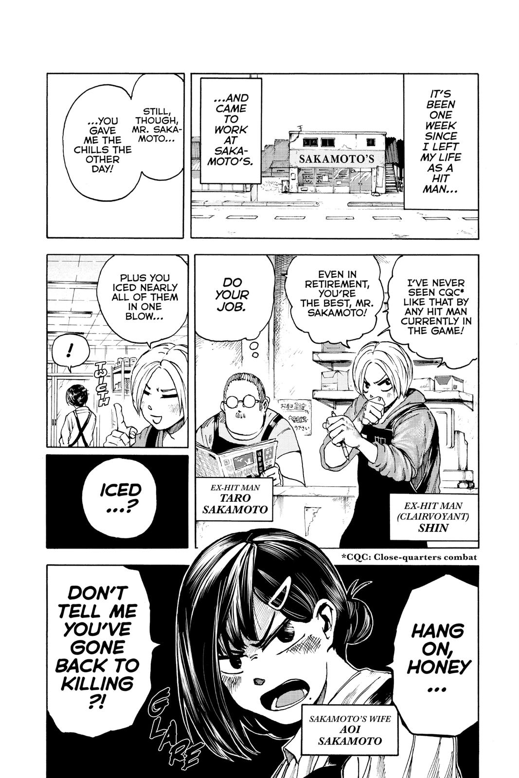 Sakamoto Days Chapter 2 - Page 2 - Sakamoto Days manga Chapter 2 manga