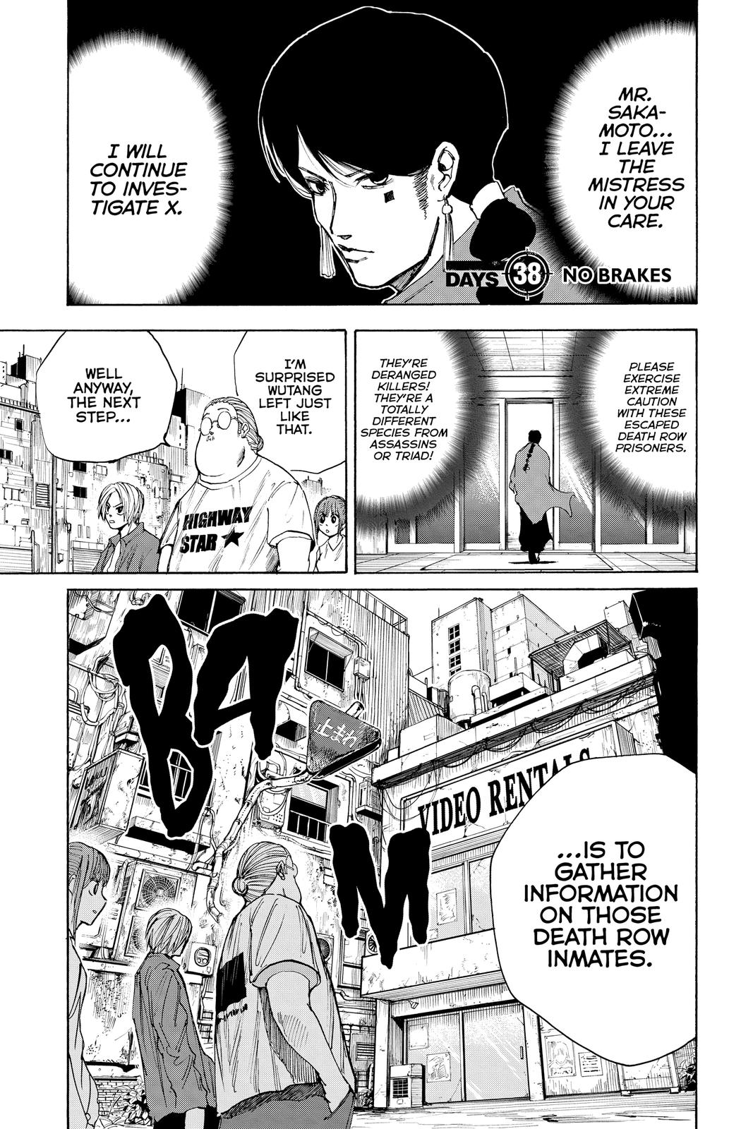 Sakamoto Days Chapter 38 - Page 1 - Sakamoto Days manga Chapter 38 manga