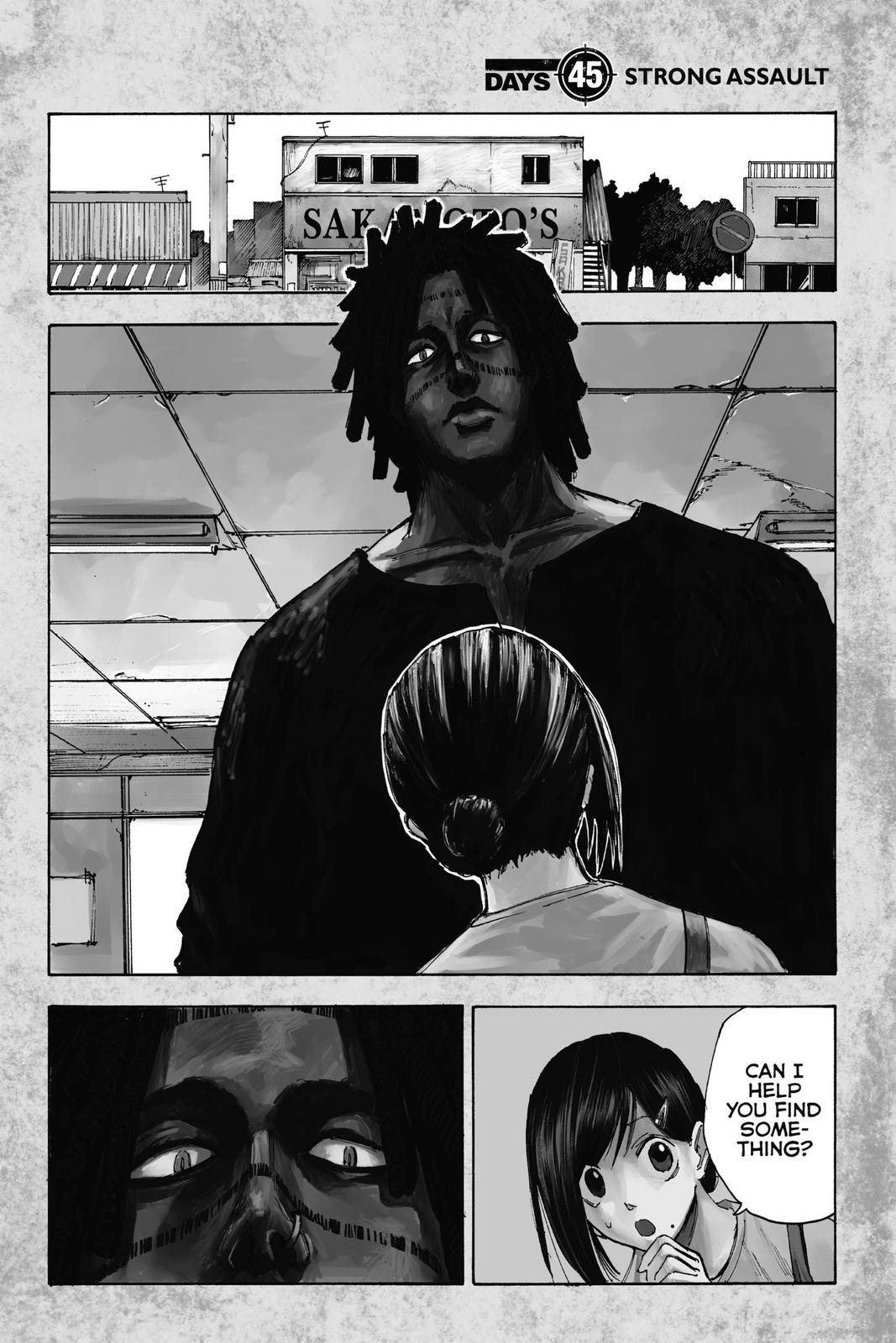 Sakamoto Days Chapter 45 - Page 1 - Sakamoto Days manga Chapter 45 manga