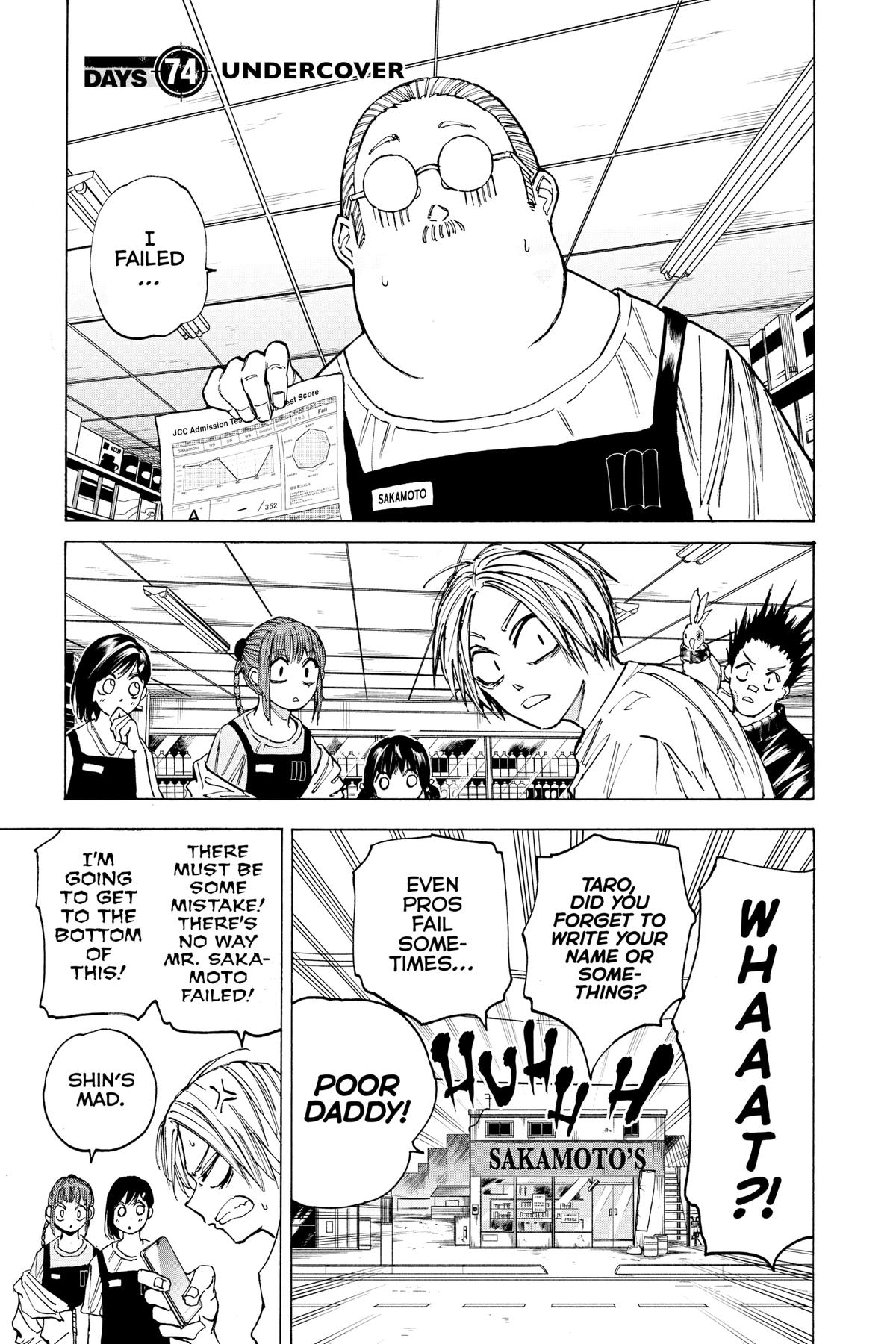 Sakamoto Days Chapter 74 - Page 1 - Sakamoto Days manga Chapter 74 manga