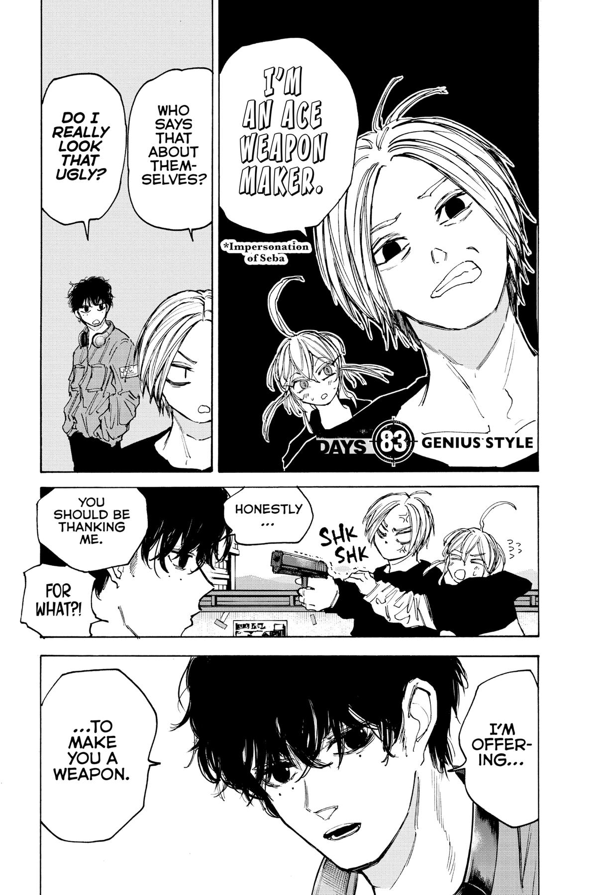 Sakamoto Days Chapter 83 - Page 1 - Sakamoto Days manga Chapter 83 manga