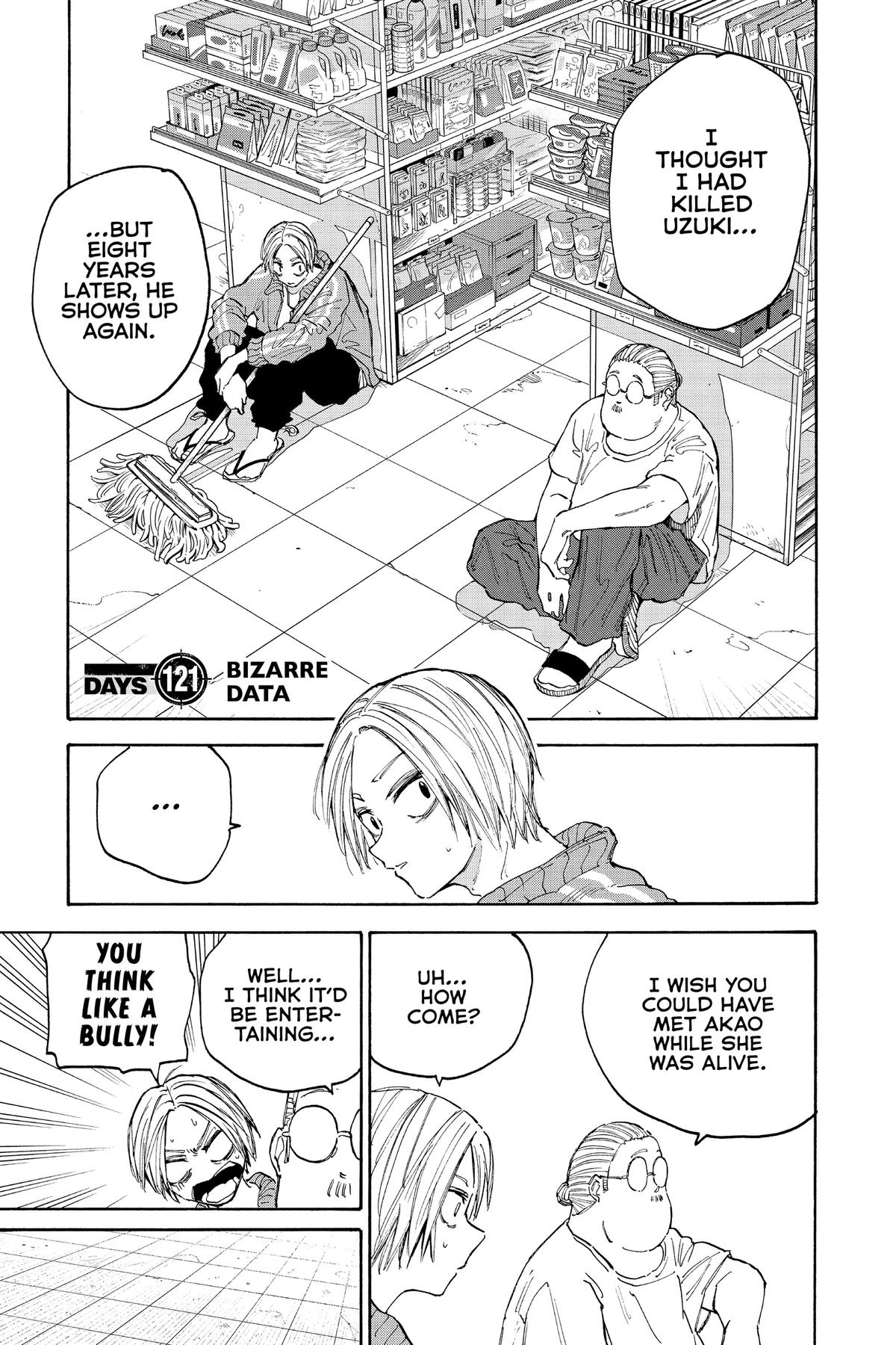 Sakamoto Days Chapter 121 - Page 1 - Sakamoto Days manga Chapter 121 manga