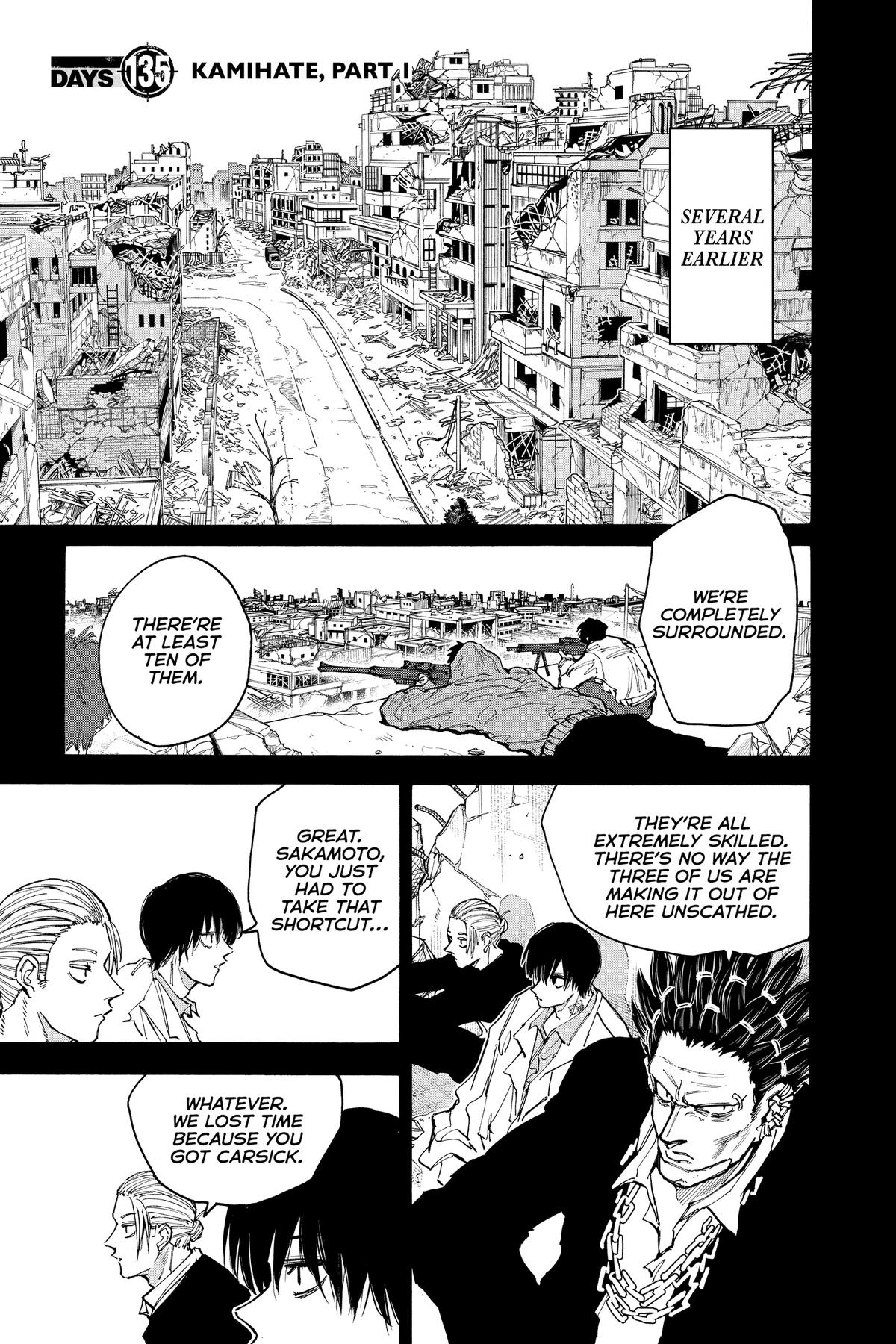 Sakamoto Days Chapter 135 - Page 1 - Sakamoto Days manga Chapter 135 manga