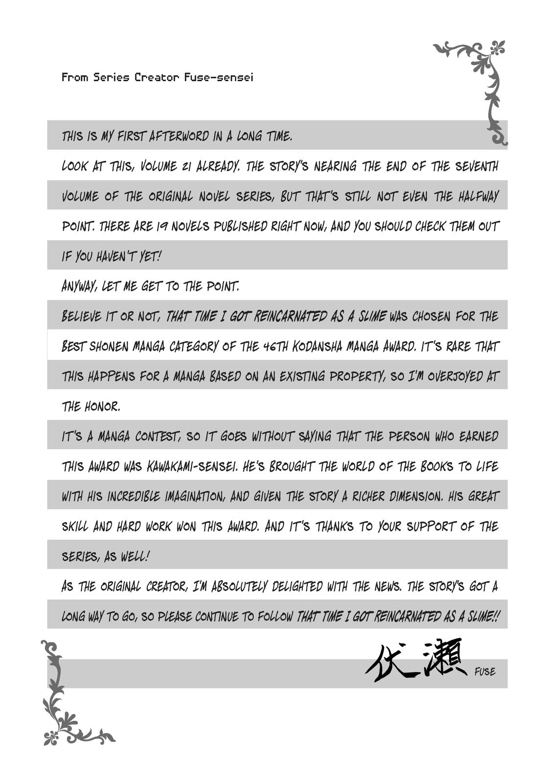 That Time I Got Reincarnated as a Slime Chapter 94