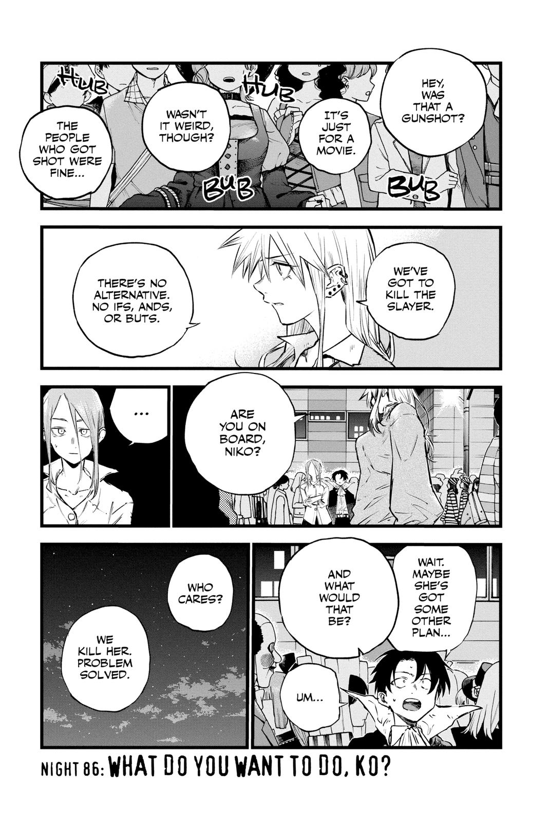 Call of the Night Chapter 86 - Page 1 - Call of the Night manga Chapter 86 manga